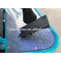 Ride on concrete finishing trowel machine